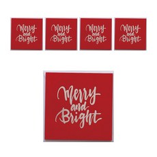 DVD 聖誕卡 Bright, 混合色, 5個