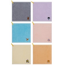 Moohan Towel Kakao Friends廚房擦手毛巾, 隨機發貨, 6個