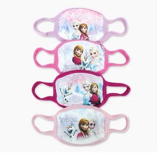 DISNEY 迪士尼 孩童印花立體口罩4入組