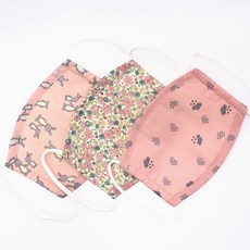 印花氣墊立體口罩3入組