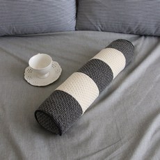 pomete 積木圓筒枕, 炭灰色 + 象牙白