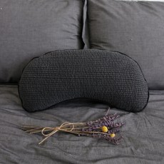 POMETE 細繩絎縫半月蕎麥頸枕, 木炭