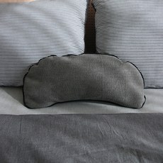 pomete 忠武絎縫半月形蕎麥頸椎枕, 炭灰色