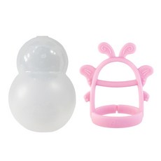 AGAFURA 蝴蝶造型固齒器+收納盒, 粉色(含收納盒)