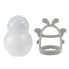 AGAFURA 蝴蝶造型固齒器+收納盒, 灰色(含收納盒)