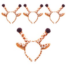 Party09 長頸鹿髮箍, 4個, 混合色