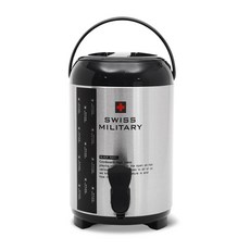 SWISS MILITARY 不鏽鋼保溫水桶 RKW-1000, 黑灰色, 10L