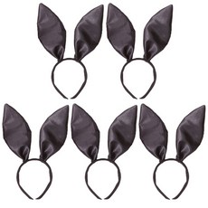 Party09 兔子髮箍, 黑色, 5個