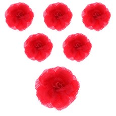 LivingDA 蕾絲玫瑰髮夾, 單一顏色, 6個