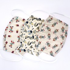 印花氣墊口罩 3入