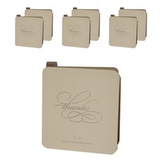 DBD DESIGN Thank you 簡約卡片, 銀色, 7個