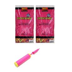 Neo LOONS 派對錶演 260N 魔術氣球粉彩混合 200p + 手動泵, 混色, 1套