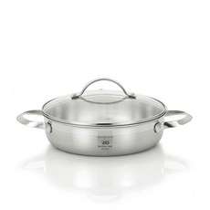 ELO 3層不鏽鋼雙耳湯鍋, 24cm, 單色