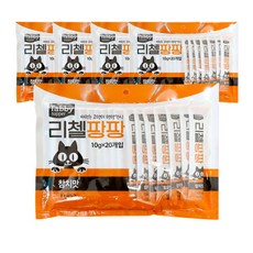 테비토퍼 고양이 리첼팡팡 참치간식, 참치맛, 10g, 100개