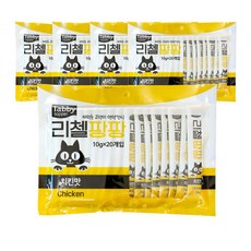 테비토퍼 고양이 리첼팡팡 치킨간식, 치킨맛, 10g, 100개 치킨맛, 10g, 100개