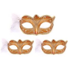 LivingDA 威尼斯造型面具組, 金子, 3個