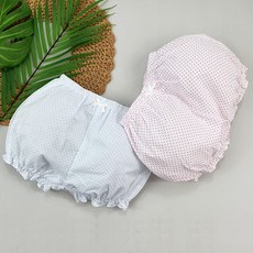 woojooi 女童南瓜圓點安全褲2件組