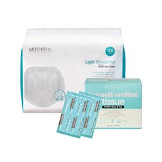 마더케이 LIGHT 수유패드 108p + 모유수유 티슈 80p, 1세트