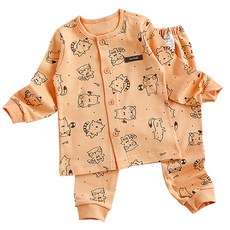 孩童卡通圖案長袖T恤+長褲