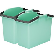 lifist Step up可堆疊收納提籃 無附輪, 薄荷, 2個