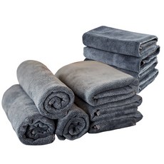 超細纖維毛巾 105g, 深灰色, 10入