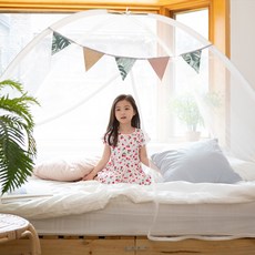 다샵 1초완성 원터치 텐트형 모기장, 화이트 화이트