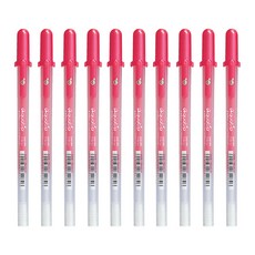 SAKURA Gelly Roll Aqua Lip 凝膠墨水筆 0.8mm, 紅色, 10個