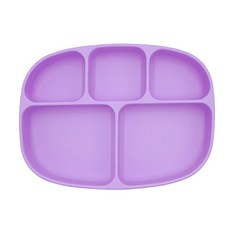 BUMKiNS 孩童矽膠吸盤5格餐盤, 薰衣草色, 單品