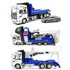 世界級壓鑄回力警察可動玩具 10000 x 3款 + 迷你車組, 混合色