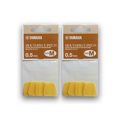 야마하 관악기 마우스 피스 패치 Soft M 0.5mm 4p, 2개