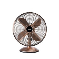 boKUK 桌上型復古金屬迷你風扇, BKF-3061MT, 青銅金屬