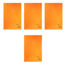 가네쉬 막th 일반노트 1/3 줄지, Vivid Orange, 4개