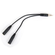 3.5 立體聲 Y 型轉接線 15cm, ML-S002, 單一顏色, 10個