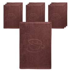 Cafe Haengju Shiraz Living 長版咖啡廳抹布 咖啡棕, 10個