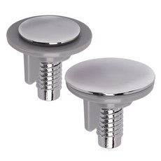 ABS多用途水槽孔塞 250 + 450 套組, 1套, 灰色 + 銀色