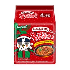 불닭볶음면 미트 스파게티 145g, 4개