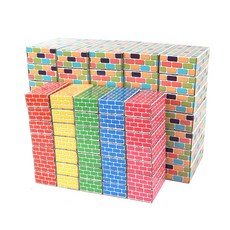 에듀플레이 종이 벽돌 블록 소형 35p + 중형 35p, 오색(소형), 멀티(중형), 1개