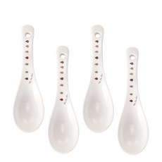 Corelle 康寧 印花陶瓷烏龍麵湯匙, 混色, 4個