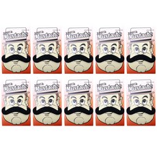 Party09 1號 假鬍子裝扮道具, 10個, 混合顏色