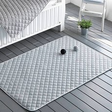 PRIELLE 孩童用Monoline棉質絎縫防水薄墊, 灰色, 1入