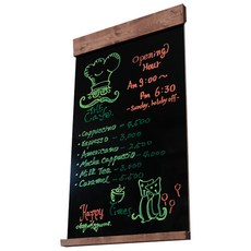 GGUN'S 木框彩繪黑板 NO111 40*65cm, 核桃, 1個