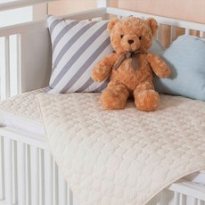 PRIELLE Diu孩童棉質防水墊, 象牙白, 1入