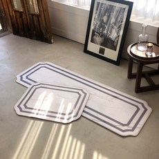 inroom 大理石紋地墊組, 白色的