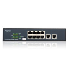 Next 8 端口 10/100 Mbps PoE+2 端口上行鏈路交換集線器, NEXT-POE808FP