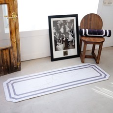 inroom Nomad 大理石紋理廚房地墊, 白色