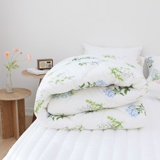 Chouette Room 冬青花園半超細纖維薄被, 藍色