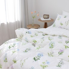 CHOUETTROOM Hollygarden超細纖維薄被, 藍色