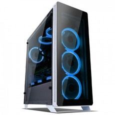 앱코 수트마스터 이지스 컴퓨터 케이스 USB3.0 강화유리 화이트, 513G, 1개