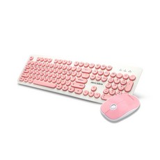 ANYZEN 有線鍵盤鼠標套組, MK200, 粉色, 普通型