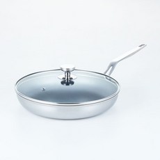 finn ilo IH爐適用不鏽鋼塗層平底鍋+玻璃蓋組, 28cm, 1組